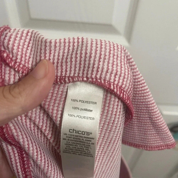 Weekend's By Chicos Pants Womens 0 Small 4 Casual Lightweight Dark Pink Space - Picture 6 of 6